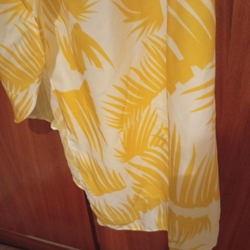 Toi&Moi dress, new, white and yellow, size S/M