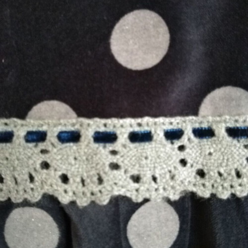 Girls' princess velvet dress like new, blue silver