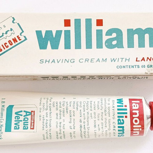 Williams Shaving Cream with Lanolin new, vintage 40g
