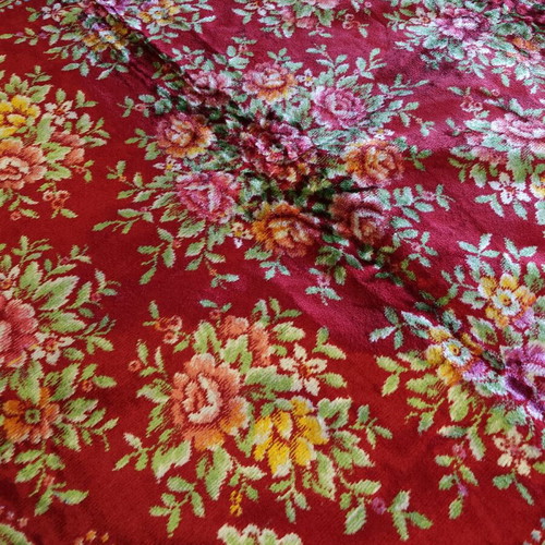 Vintage velvet tablecloth 160x160 like new