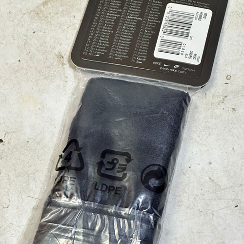 Nike wristbands set of 2 black with white Swoosh, new
