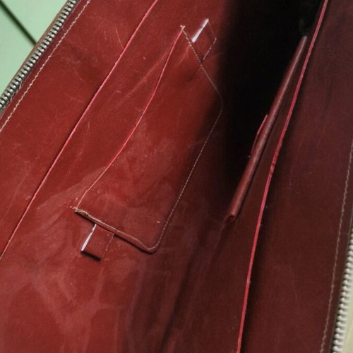 Leather Briefcase Antique Used, Brown