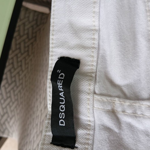 Dsquared2 White Denim Shorts W32 New