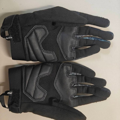 Rev'it Continent mid-season motorcycle gloves size Large like new, black grey