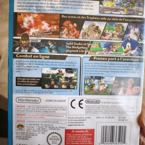 Super Smash Bros Brawl Nintendo Wii game used