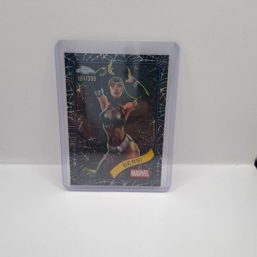 Topps Chrome Marvel 2025 Sersi Spider Web card like new
