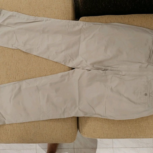 Men's beige fabric pants I.N.C. used size 33/34