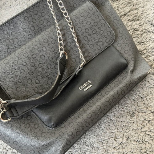Guess shoulder bag used, black