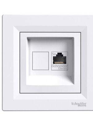 Schneider RJ45 wall sockets unused, 4 pieces
