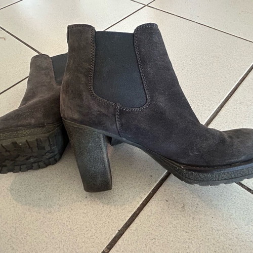 Polo gray slip-on heels like new, size 37