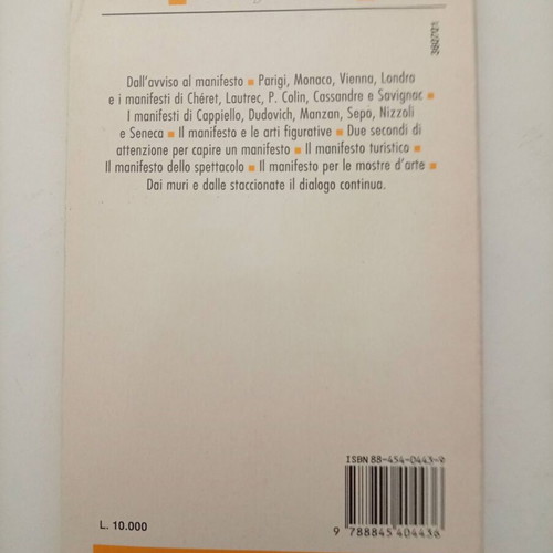 I Manifesti vintage book by Attilio Rossi in like new condition, Italian