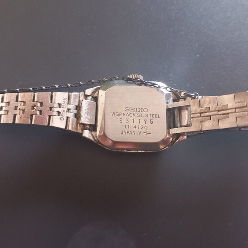 Seiko 11-4120 women's watch used, blue and silver