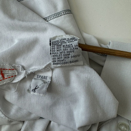 Musto Men's Polo Shirt L used, white, cotton and polyester