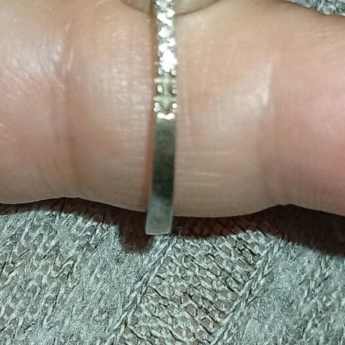 Silver solitaire ring 925, delicate design