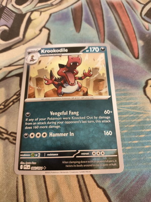 Krookodile 066/094 Pokemon card reverse holo like new