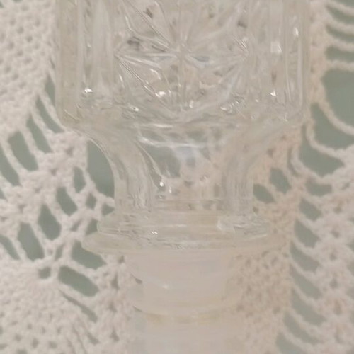 Vintage glass bottle Providentiae Memor new, Italy 1960/70