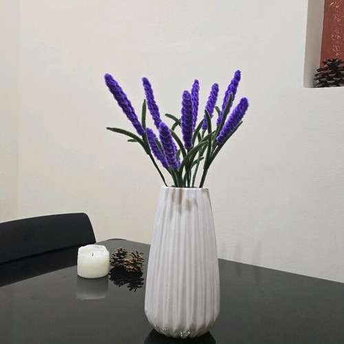 Handmade flowers made to order from fuzzy wire stems