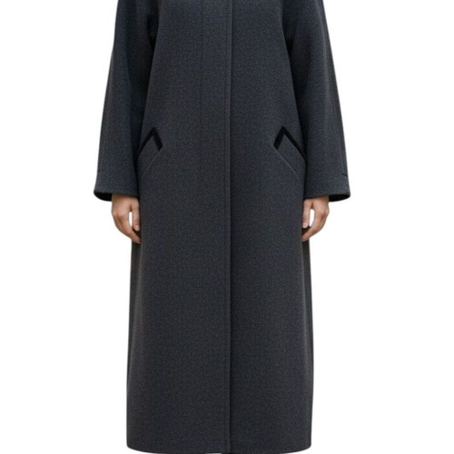 Petite Mademoiselle wool with cashmere coat like new, gray and black, size XL