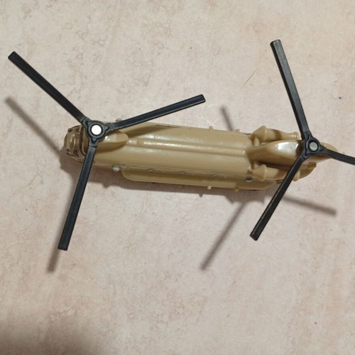 Toy helicopter used, small with two rotors