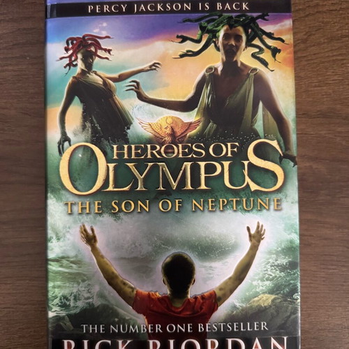 Heroes of Olympus The Son of Neptune hardback book like new, English