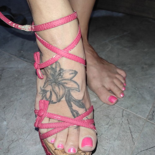 Embroidered sandals refurbished, size 36, multicolor orange