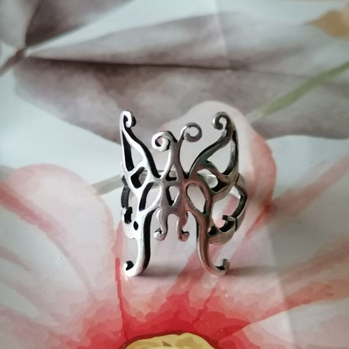 Silver women's butterfly ring 925 new