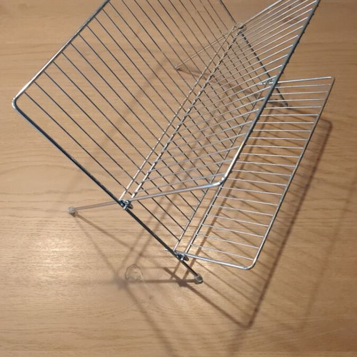 Stainless steel dish rack like new, 37x31x27 cm