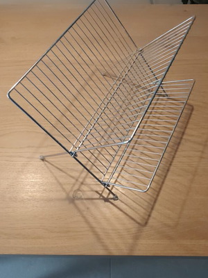 Stainless steel dish rack like new, 37x31x27 cm