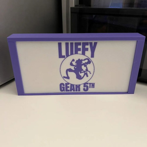One Piece Luffy Gear 5 Anime Lightbox 3D LED decorative lamp