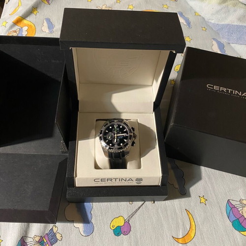 Certina DS Action Diver Chronograph Automatic watch used, black