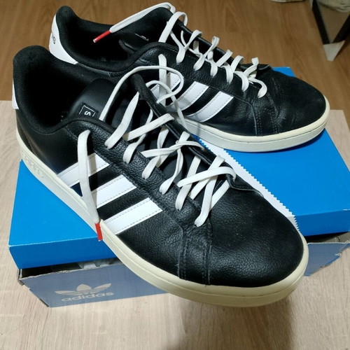 Adidas Chaos Cloudfoam men's athletic shoes used size 44 black white