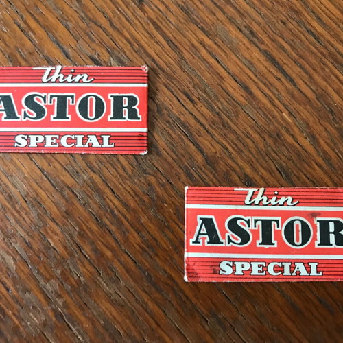 Astor razors pack of 2, retro vintage, like new