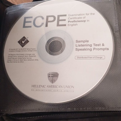 Case with used CDs for English lessons and tests, over 15 included