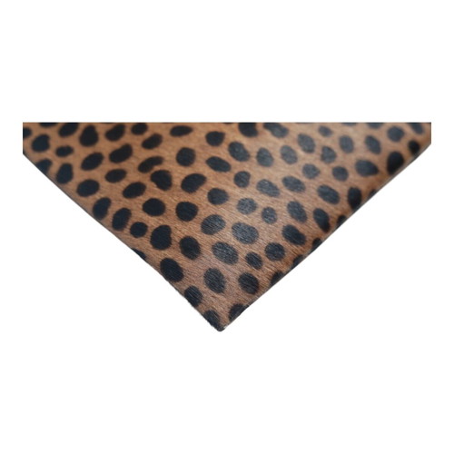 Wings Nora Calf Hair Leopard Print Leather Tassel Clutch Bag used