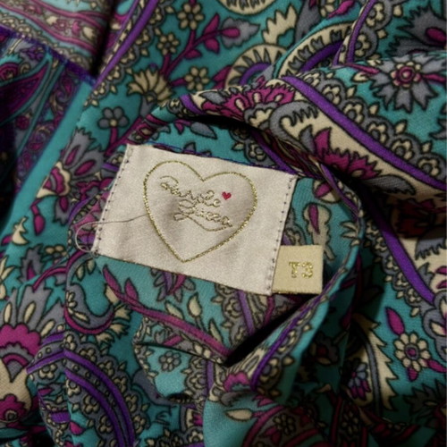 Boho maxi dress purple queen with halter neckline and paisley pattern like new