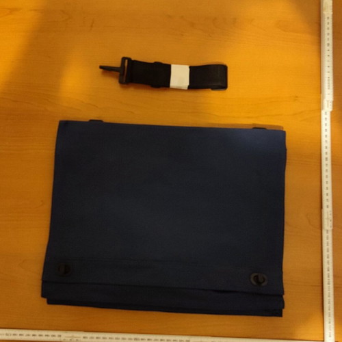 Conference bag blue new with adjustable strap