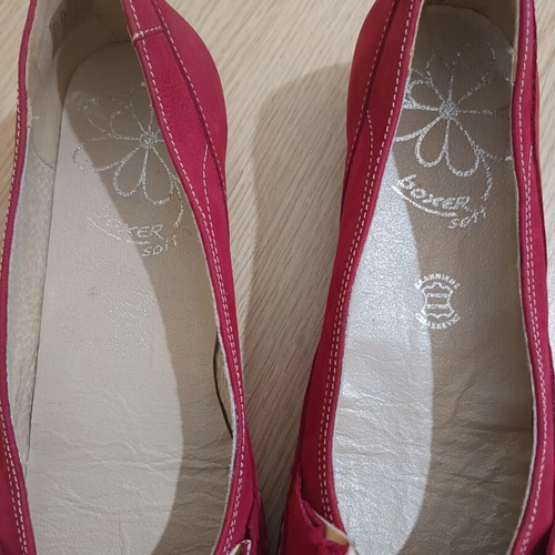 Boxer leather ballerinas new, size 41, red