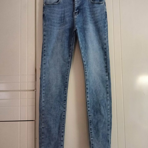 Women's blue jeans, size L, cotton blend
