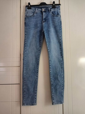 Women's blue jeans, size L, cotton blend