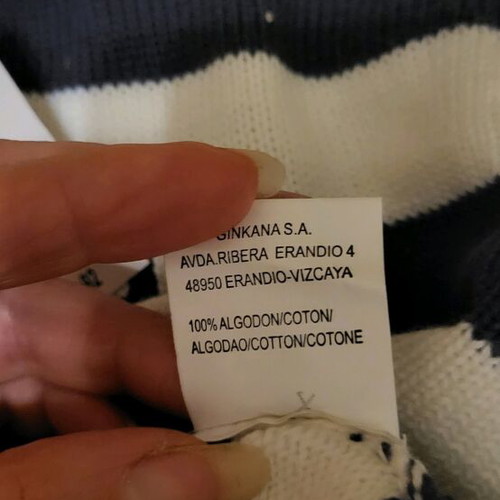 Cotton baby sweater 36 months new, Spanish brand