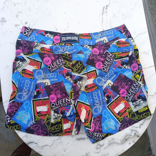Vilebrequin Queen Tour swim shorts used, medium, multicolor