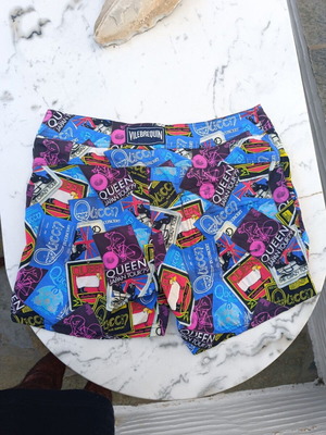Vilebrequin Queen Tour swim shorts used, medium, multicolor