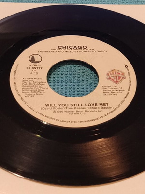 Chicago Will You Still Love Me? 7'' single μεταχειρισμένο, rock