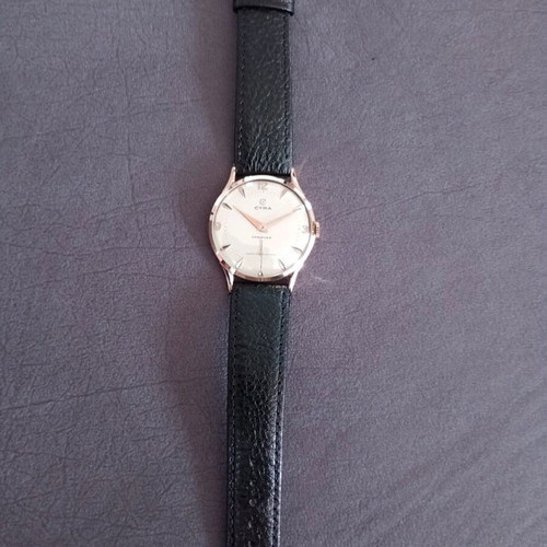 Cyma Cymaflex men's watch 18k gold used