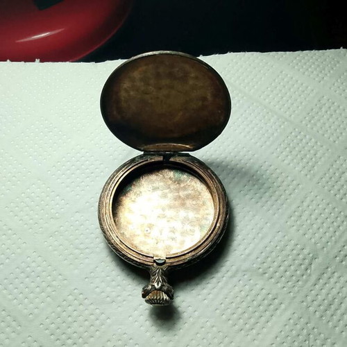 Antique silver collectible watch 1900-1920 used without mechanism
