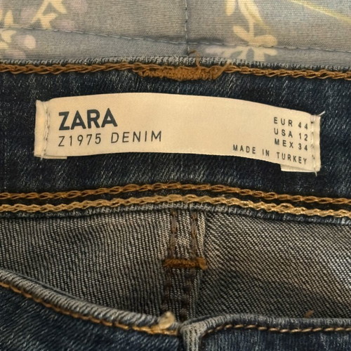 Zara Z1975 Denim τζιν με γκλιτερ, μέγεθος EUR 44, σαν καινούργιο