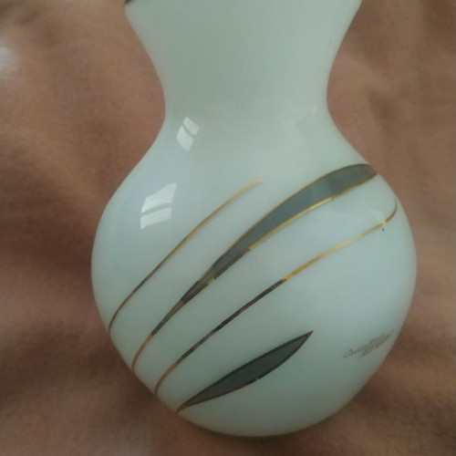 Murano vase vintage crystal used