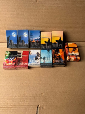 Marlboro collectible packs used, empty