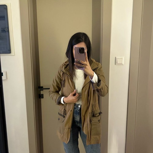 Jacket Zara used, brown, size S