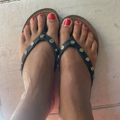 Tory Burch leather sandals used, blue size 39